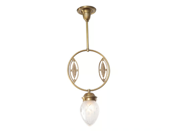 PANNON I - Handmade brass pendant lamp by Patinas Lighting - view 2
